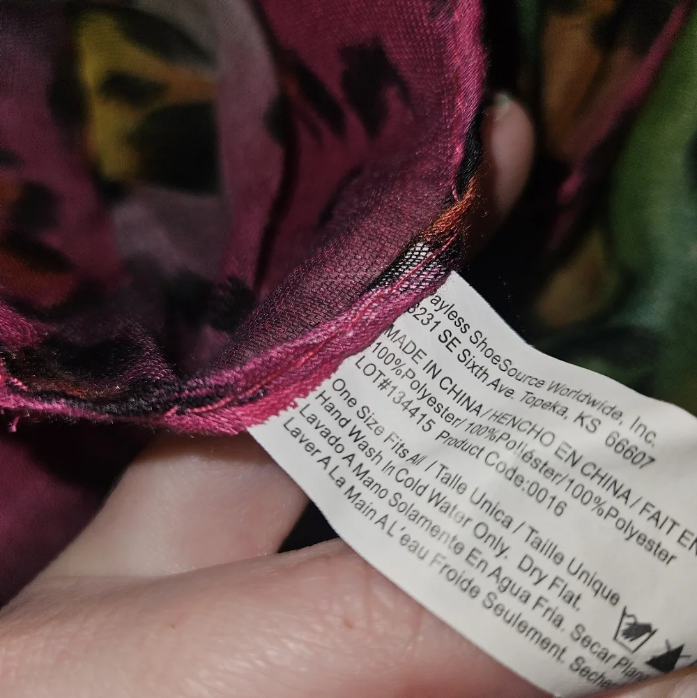 Rainbow Leopard Print Infinity Scarf – Payless – One Size